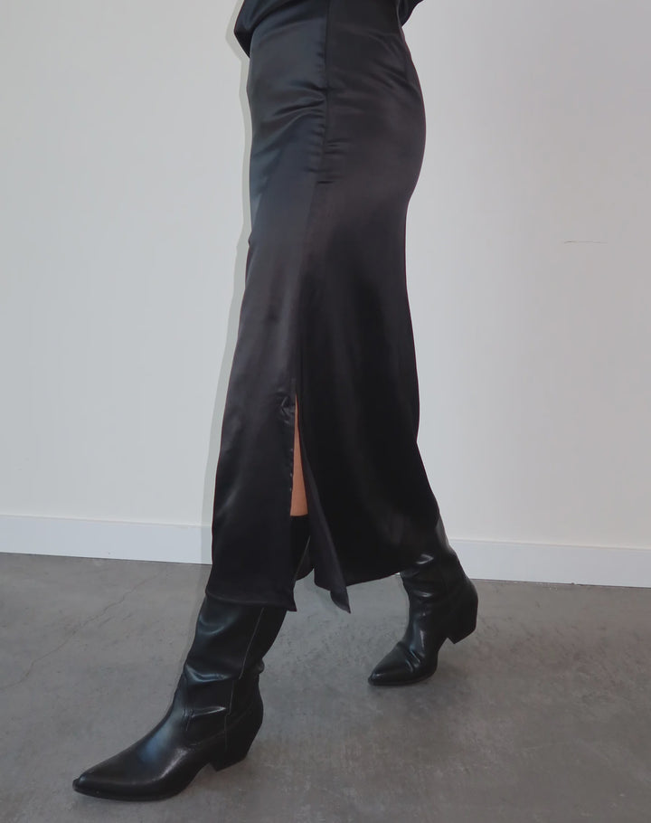 Naomi Satin Maxi Skirt