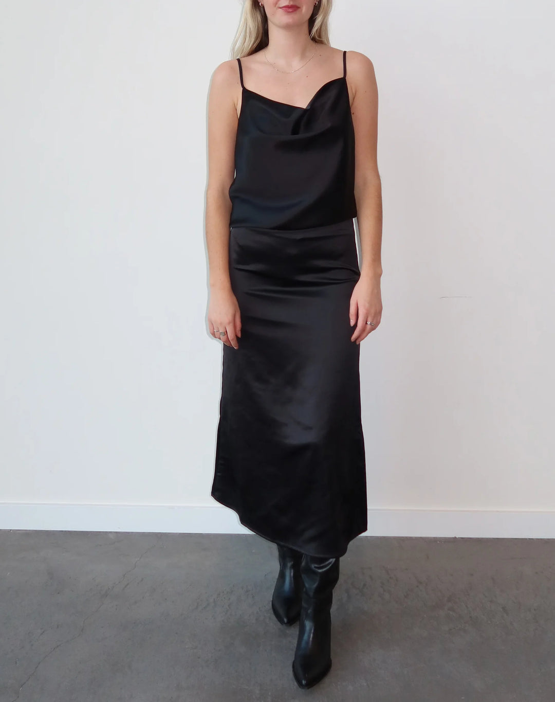 Naomi Satin Maxi Skirt