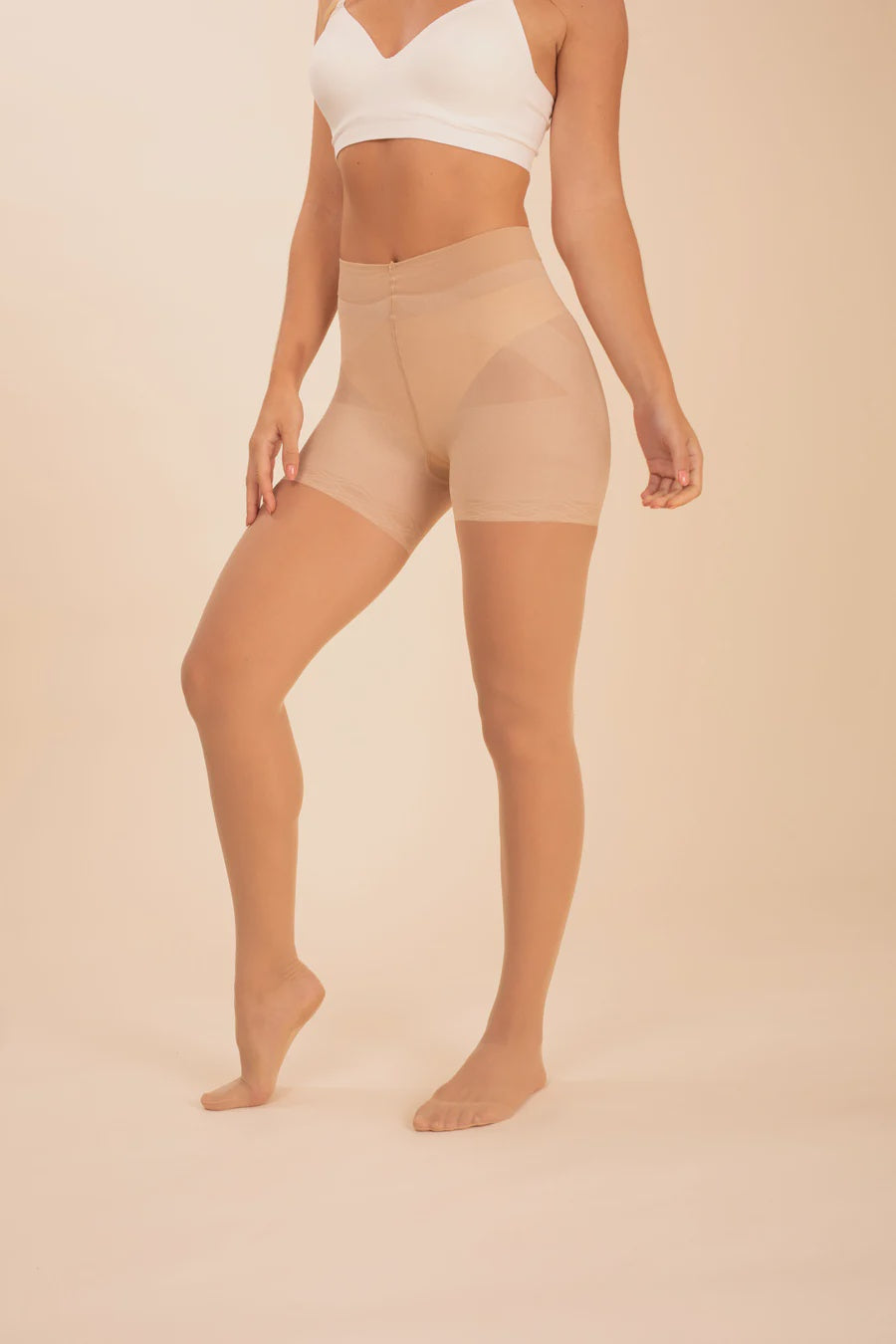 THREADS Sheer Contour Tights | Ivory