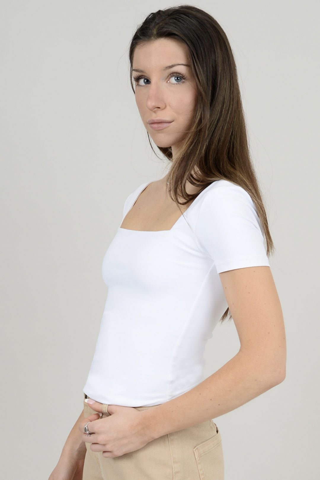 Second Skin | Stacey Square Neck Top