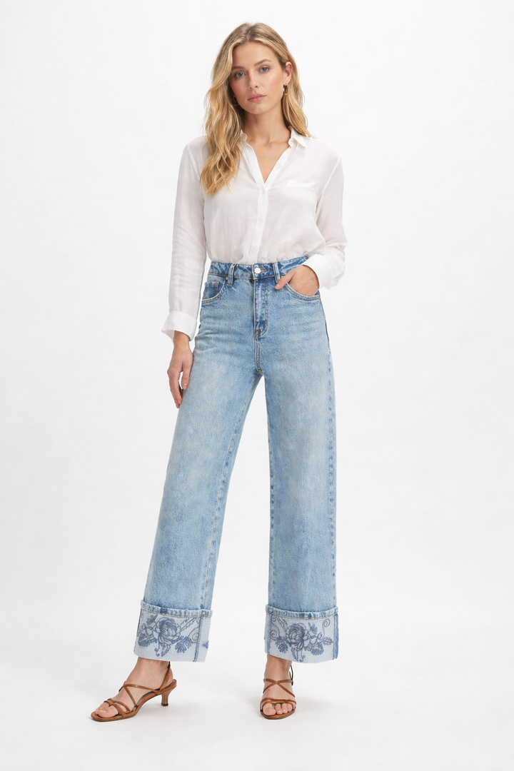 Flora High Rise Wide Leg