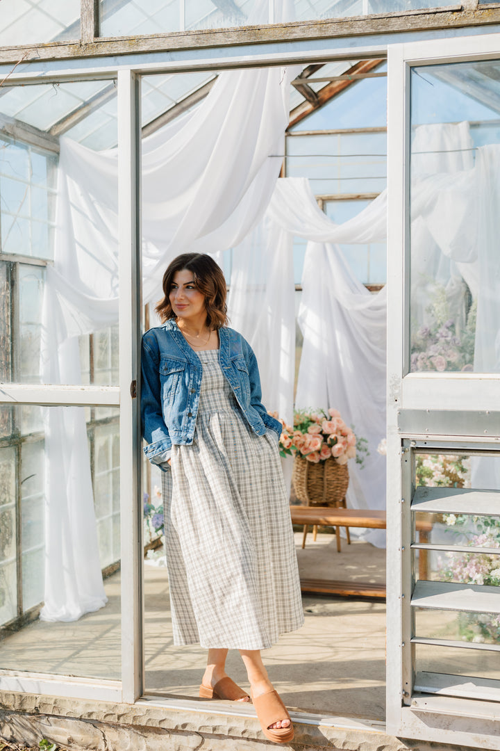 Laurelgrove Dress | Black + Brown Plaid