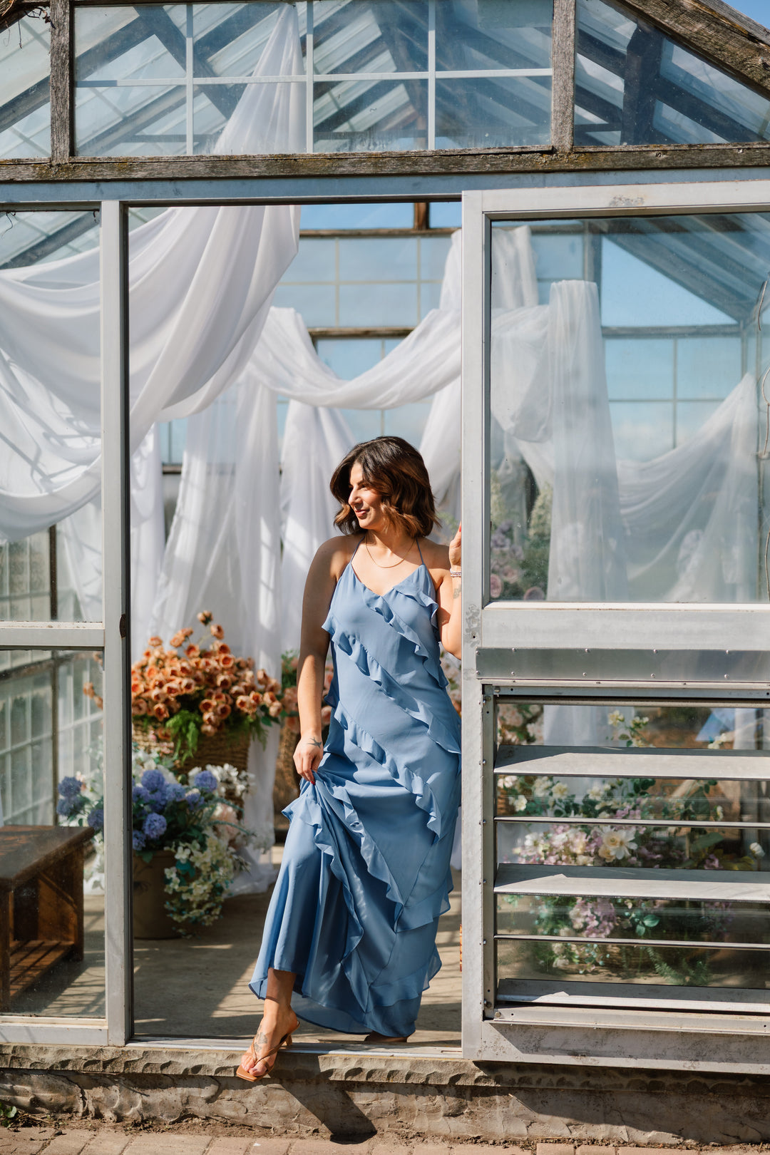 Marjorie Flounce Maxi Dress
