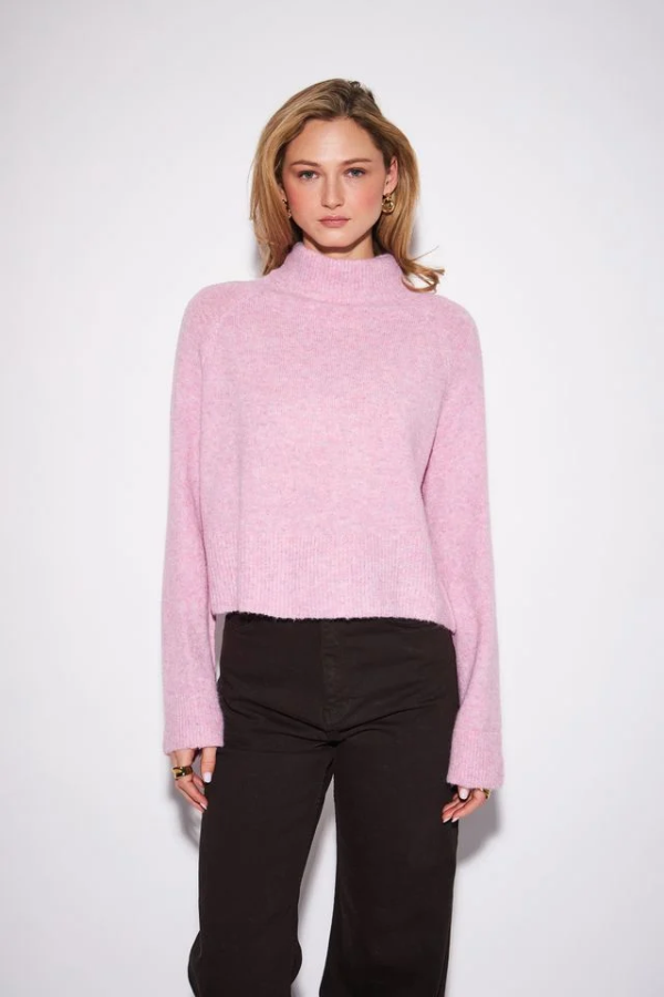 Oliver Mockneck Sweater | Petal Pink