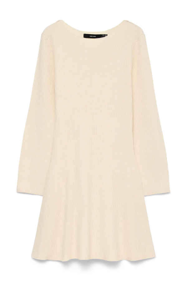 VM Gold Luxe Ribbed Boatneck Knit Dress | Birch