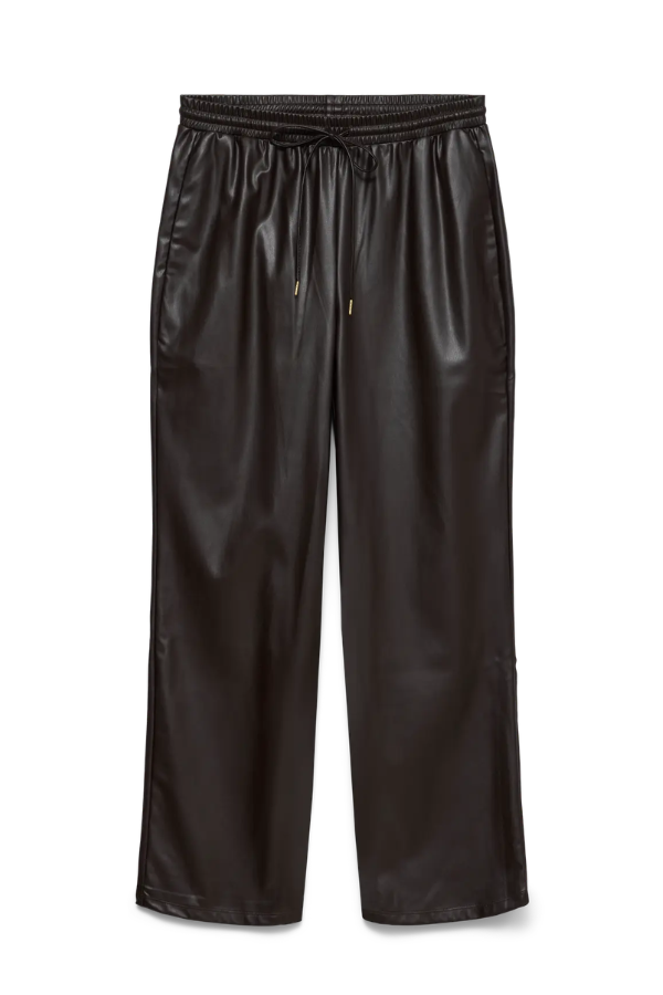 Mikayla Faux Leather Pant | Chocolate Torte