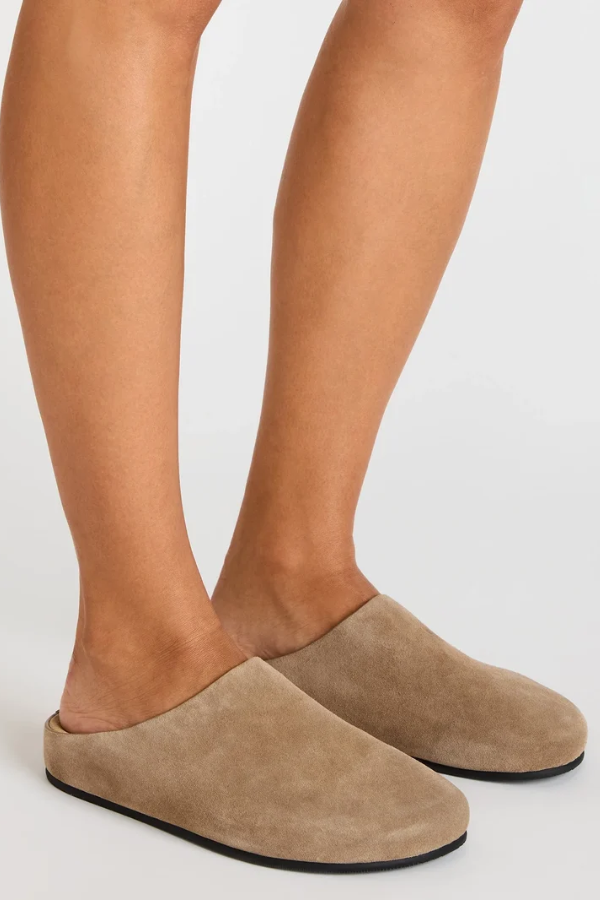 Fern Taupe Suede Slip-On
