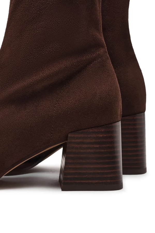 Pammy Chocolate Suede Boot
