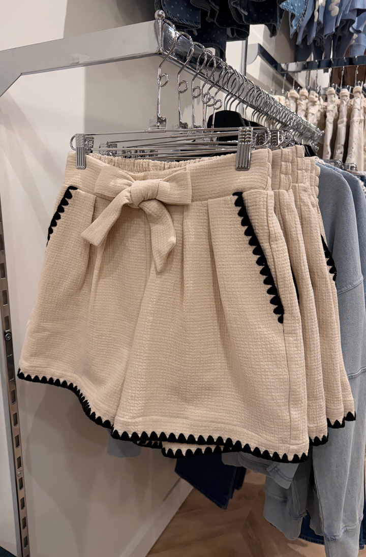 Compass Embroidered Shorts