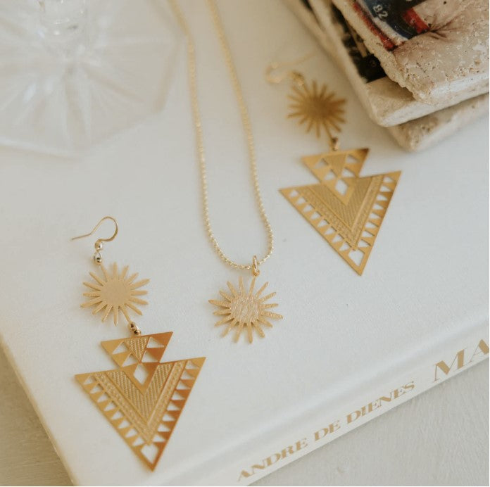 Mayan Sun Earrings