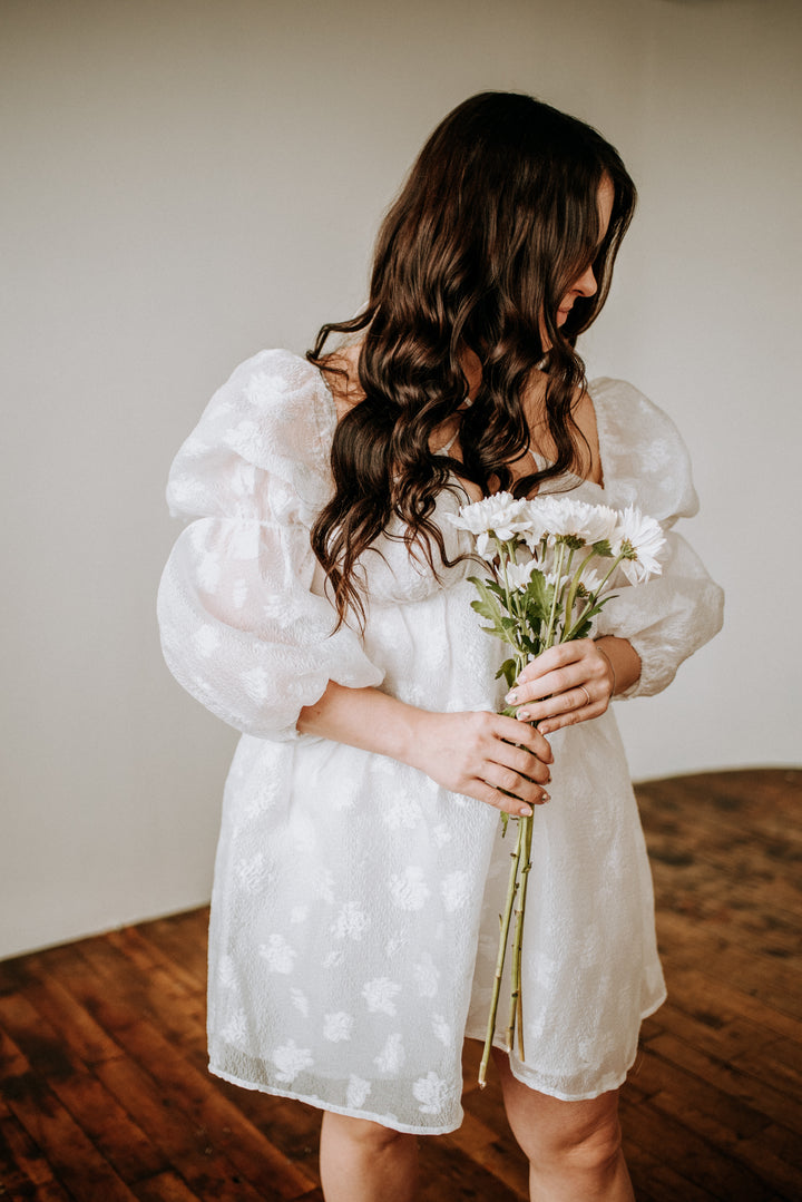 Monochrome Floral Dress