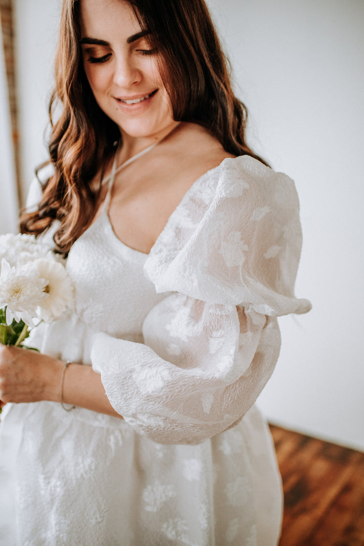 Monochrome Floral Dress