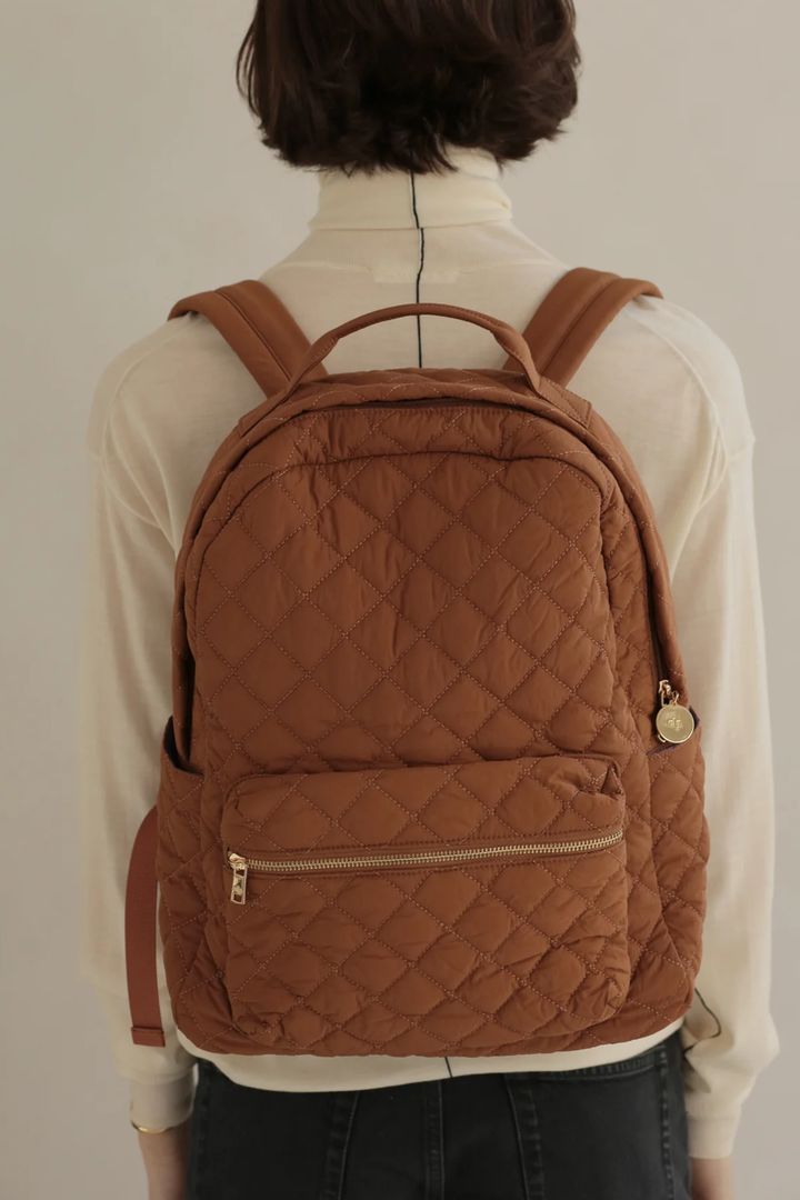 Quilted Backpack | Walnut