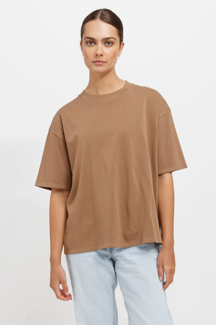 Boxy Tee | Fawn