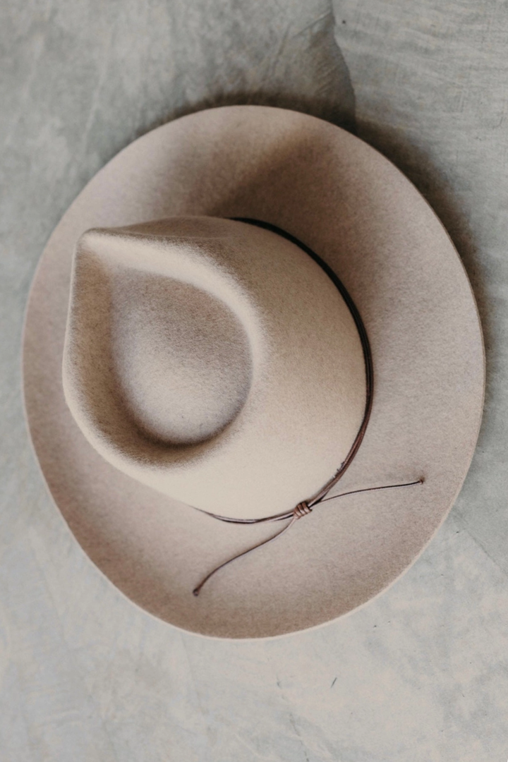 Avery | Upturned Rancher Fedora | Oat