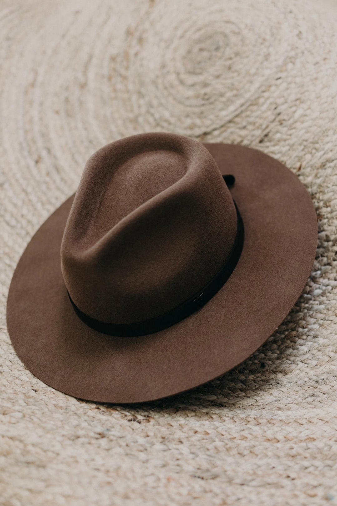 Sloane Wide Brim Fedora Rancher Hat Chocoate