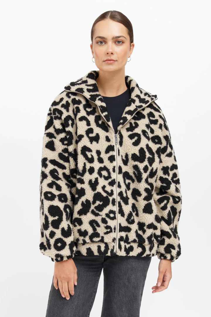 Leopard Sherpa | Tan