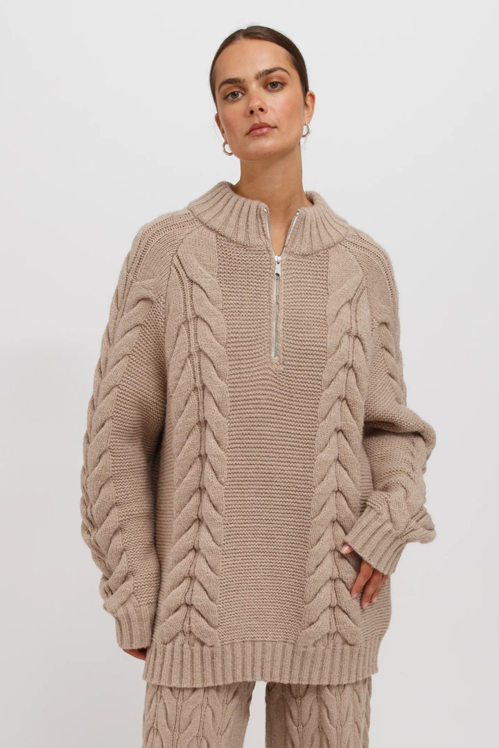 Sophie Knit Not Your Boyfriend's Half Zip