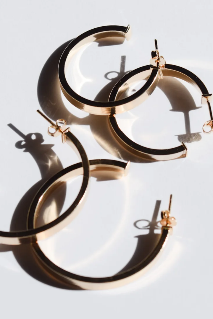 Gigi- Gold Square Hoops