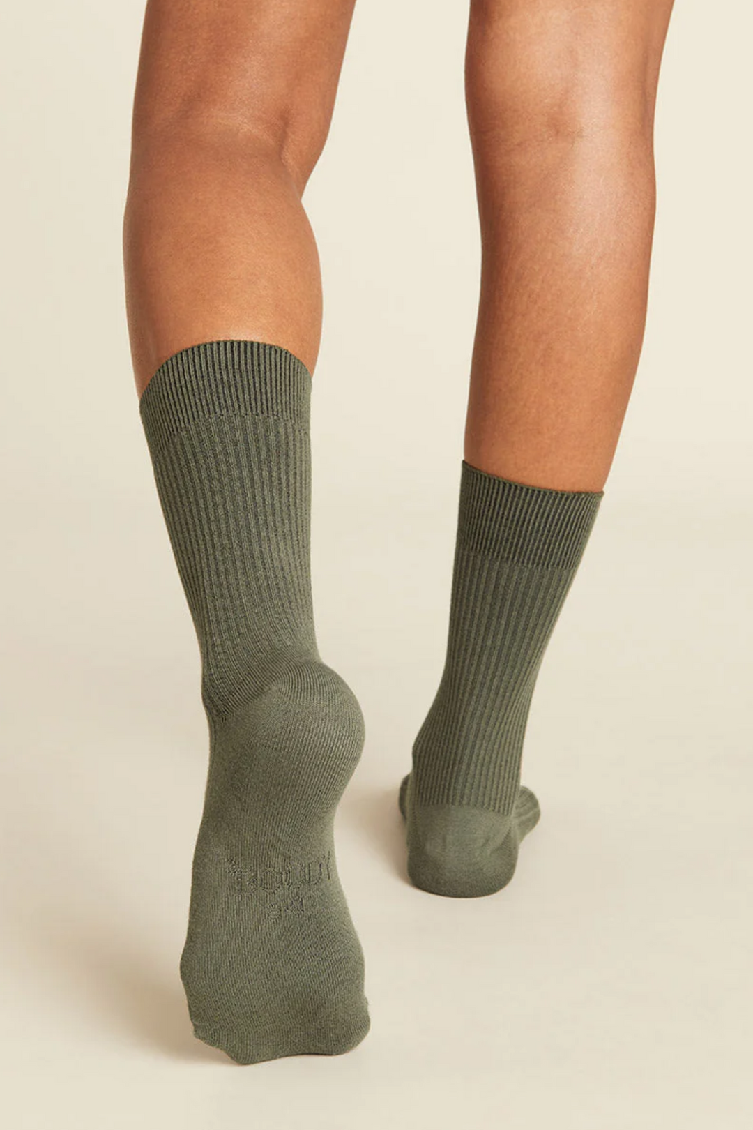 Women's Ribbed Crew Socks