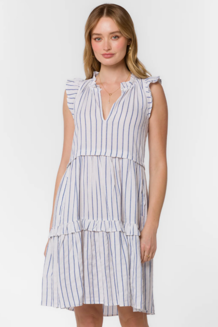 CANDRA STRIPE DRESS