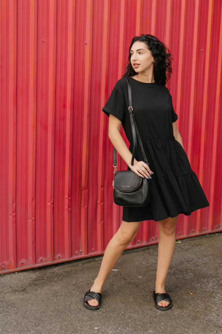 JACKIE MINI DRESS | MIDNIGHT BLACK