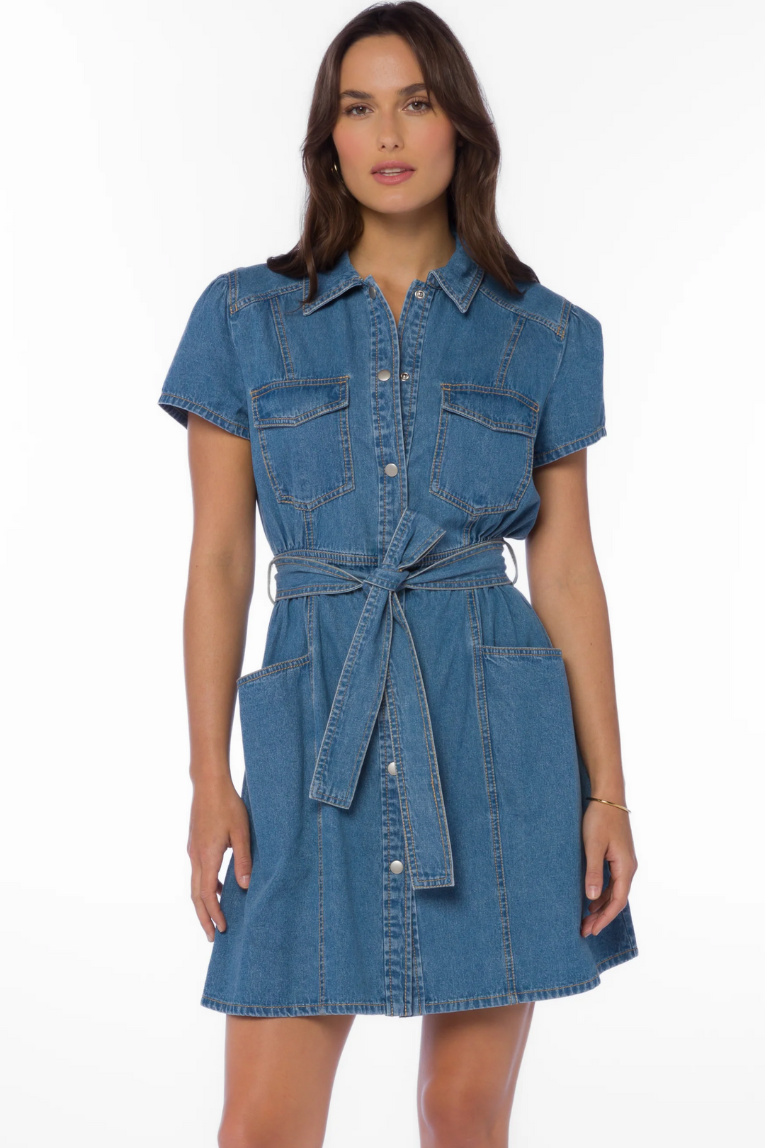 FONDA WESTERN BLUE DRESS