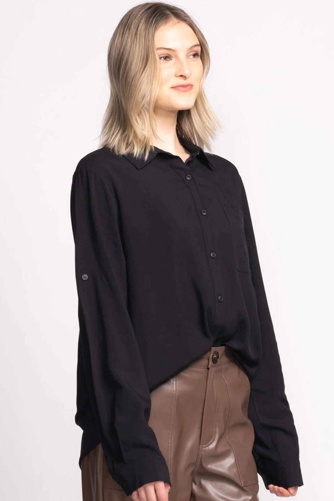 The Banks Button Up | Black