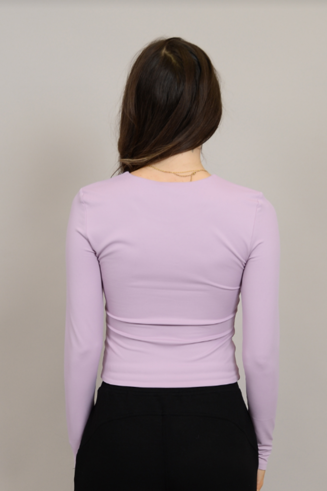 ROXI LONG SLEEVE SECOND SKIN TOP | DUSTY MAUVE