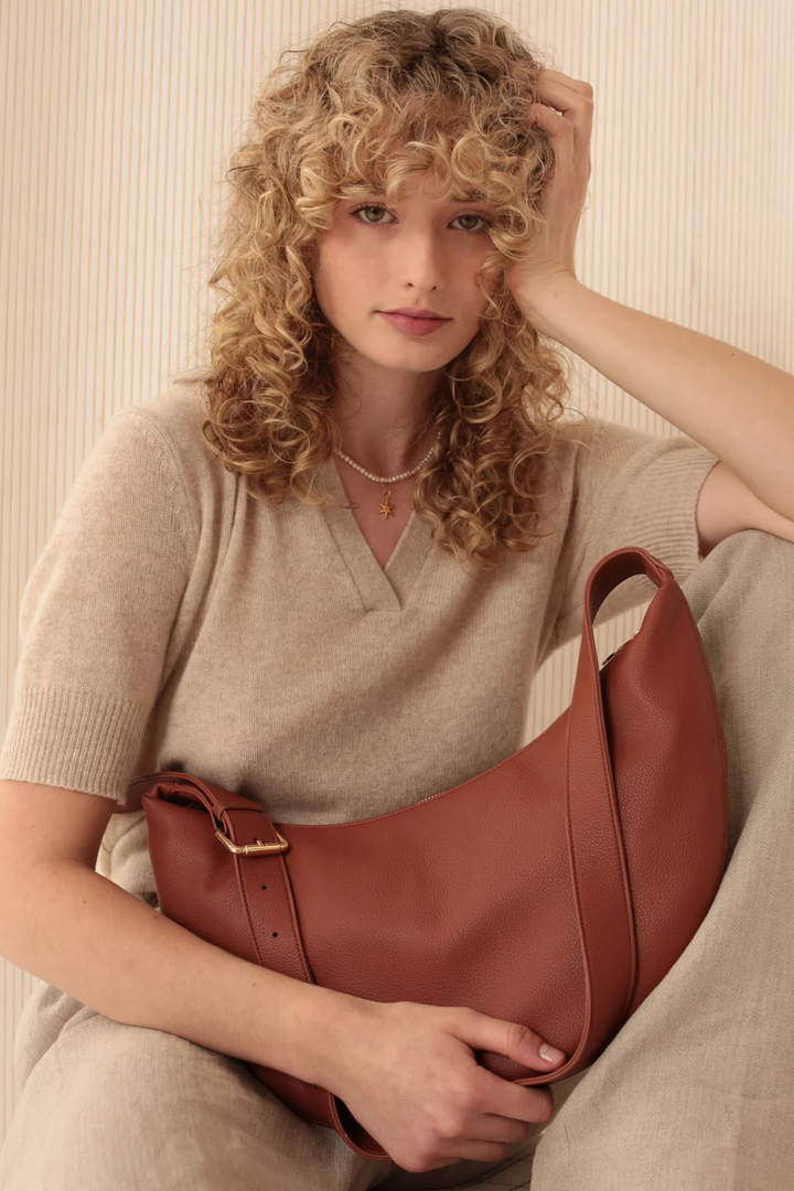 Slouchy Crossbody Bag | Walnut