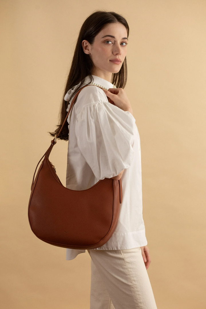 Hobo Bag | Walnut Pebble