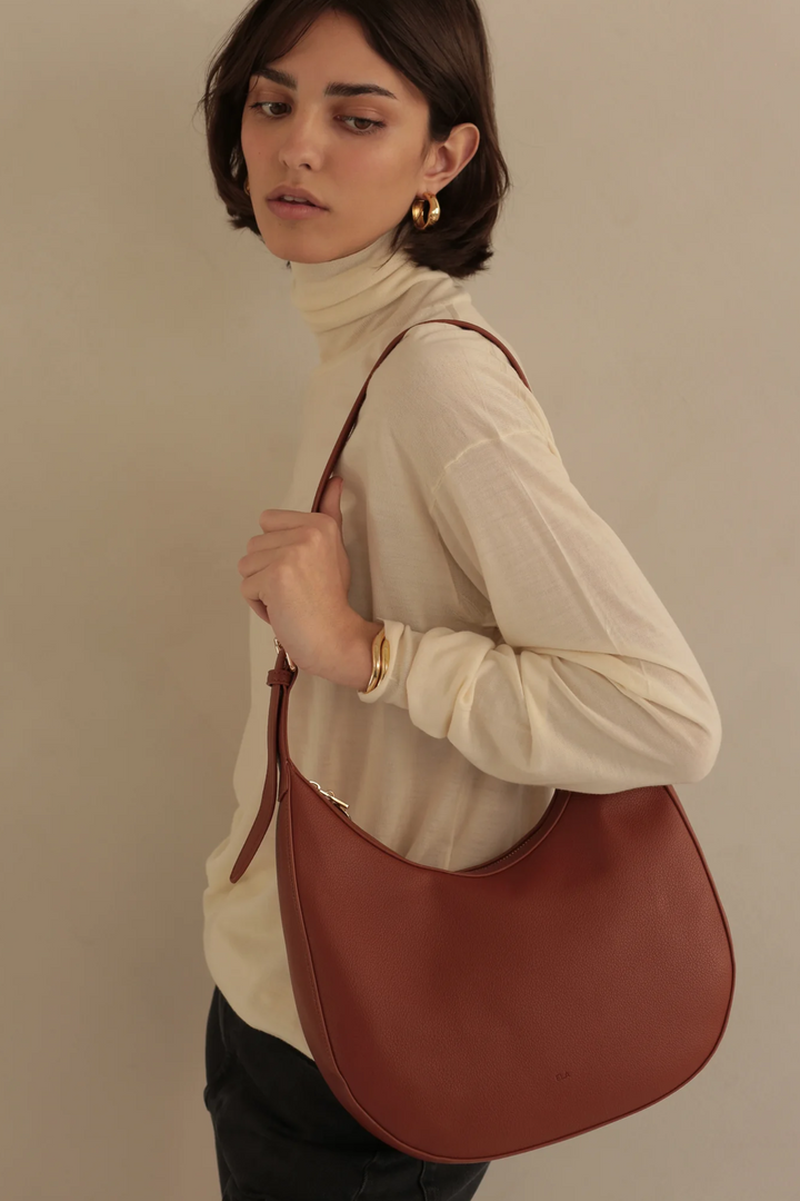 Hobo Bag | Walnut Pebble