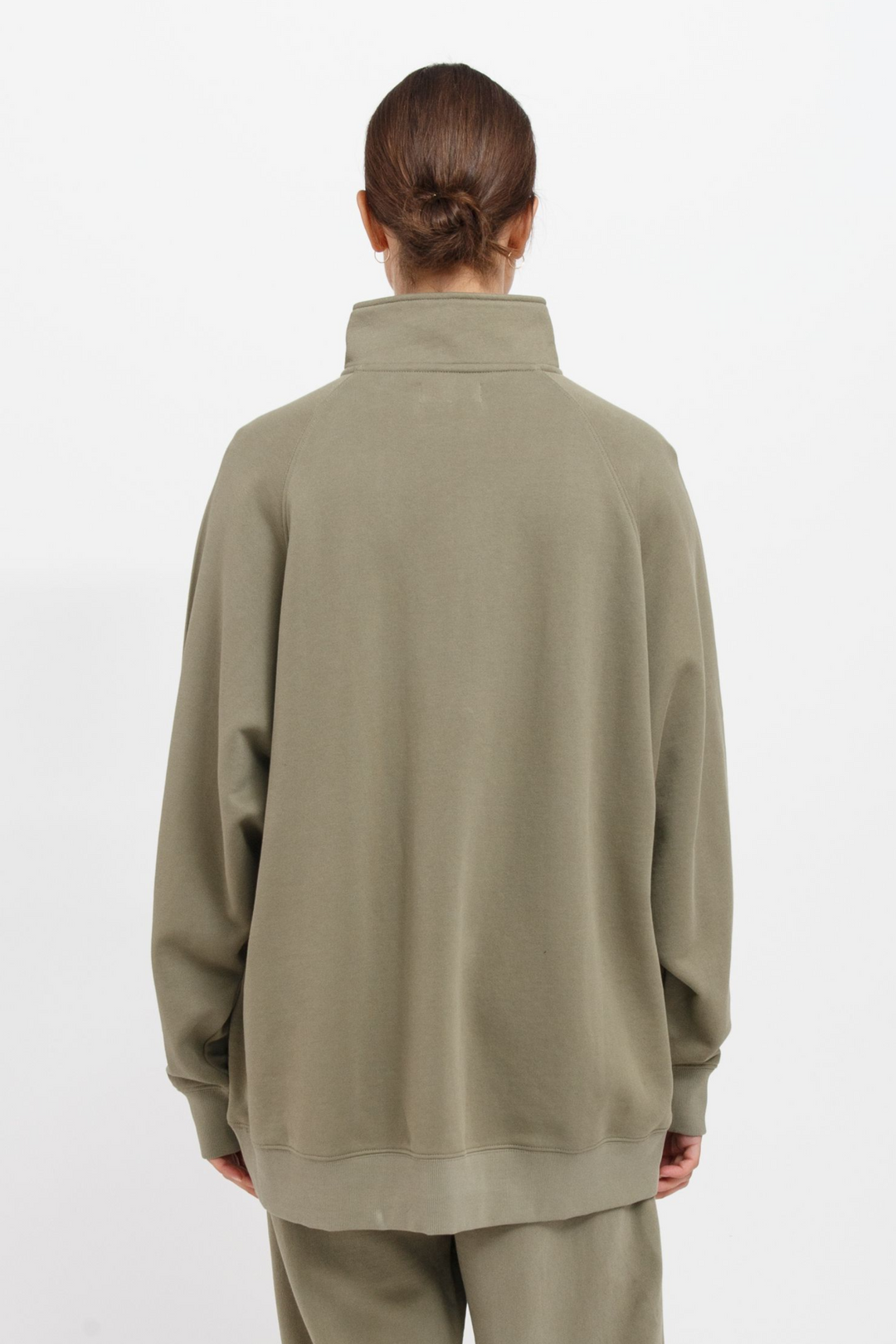 NOT YOUR BOYFRIEND HALF ZIP | OLIVE