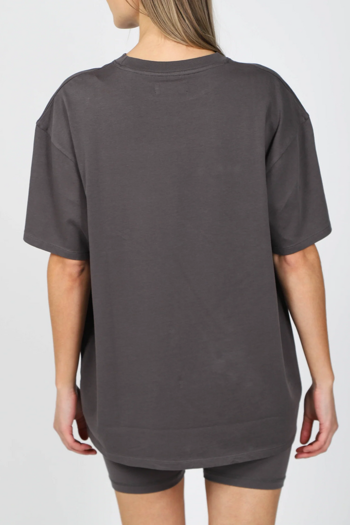 Oversized Boxy Tee | Washed Grey