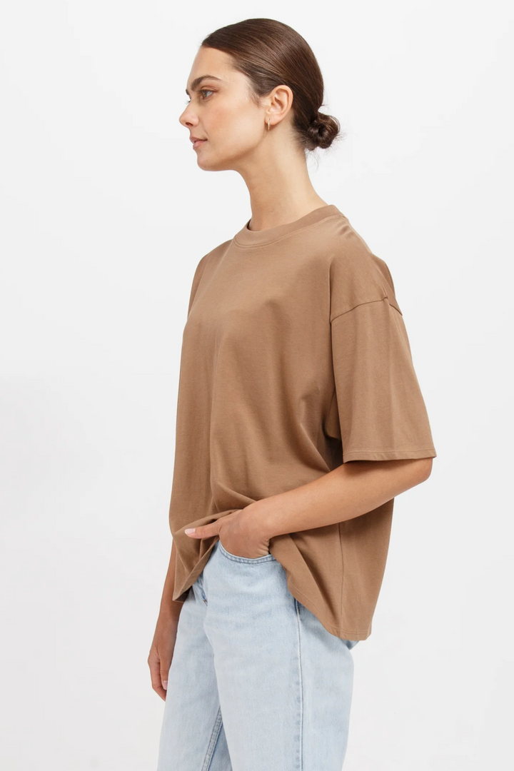 Boxy Tee | Fawn