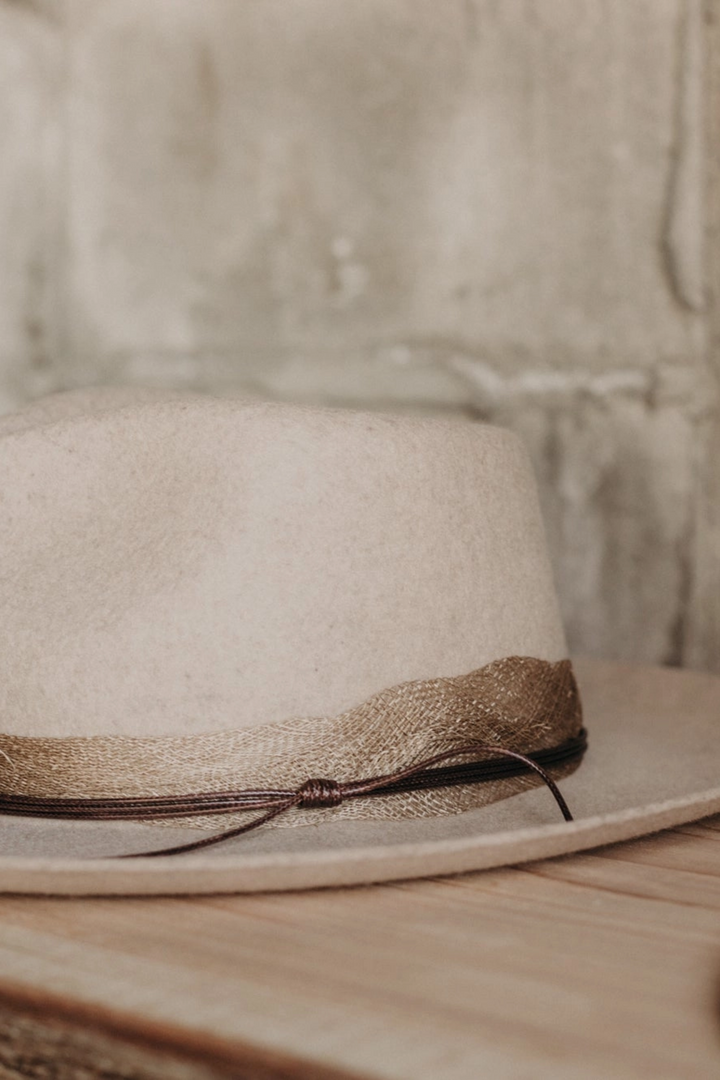 Avery | Upturned Rancher Fedora | Oat