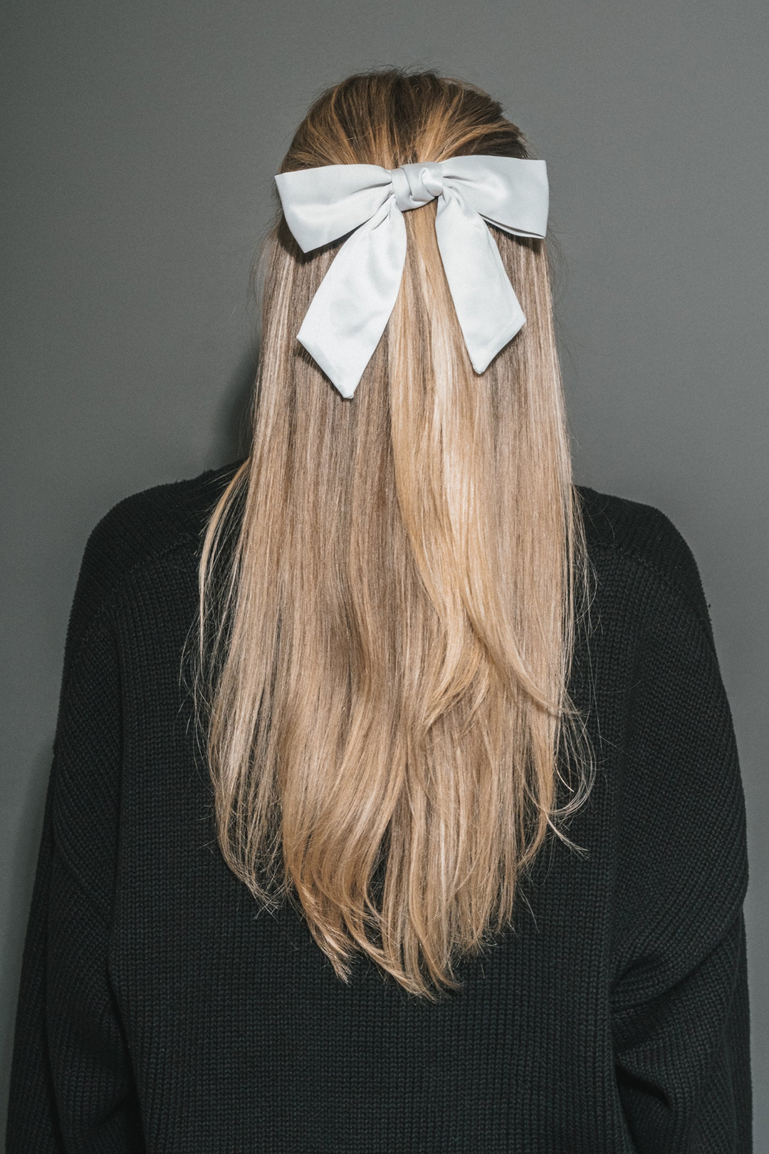 SATIN BOW HAIRCLIP