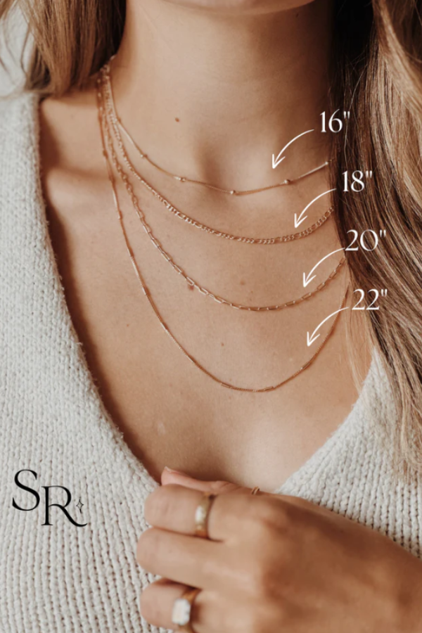 A Little Love Cubic Heart & Ball Bar Chain Necklace 20"