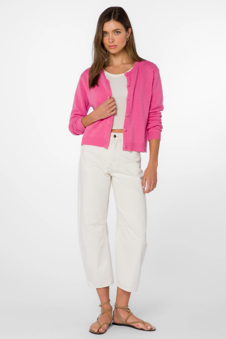 Reyna Ecru Barrel Jeans