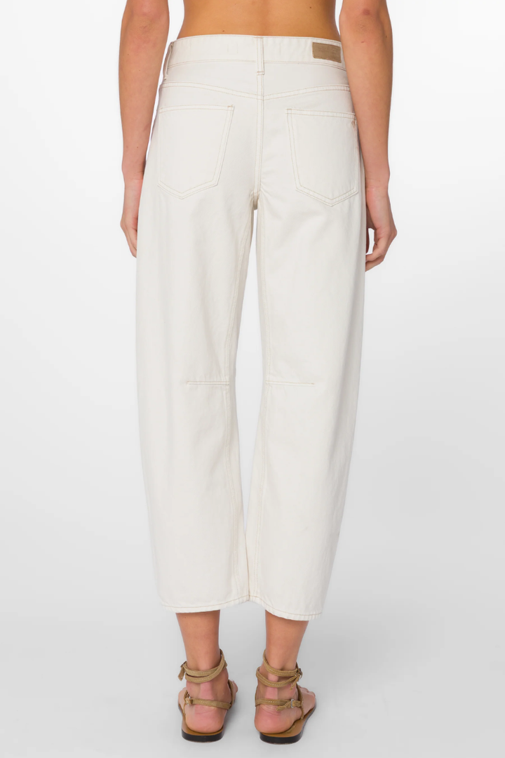 Reyna Ecru Barrel Jeans
