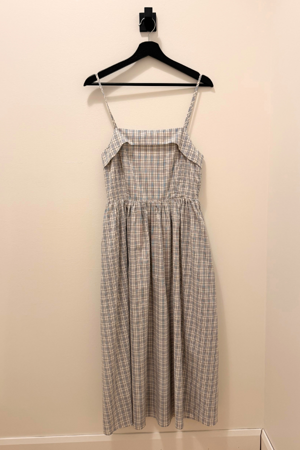 Laurelgrove Dress | Blue + Brown Plaid