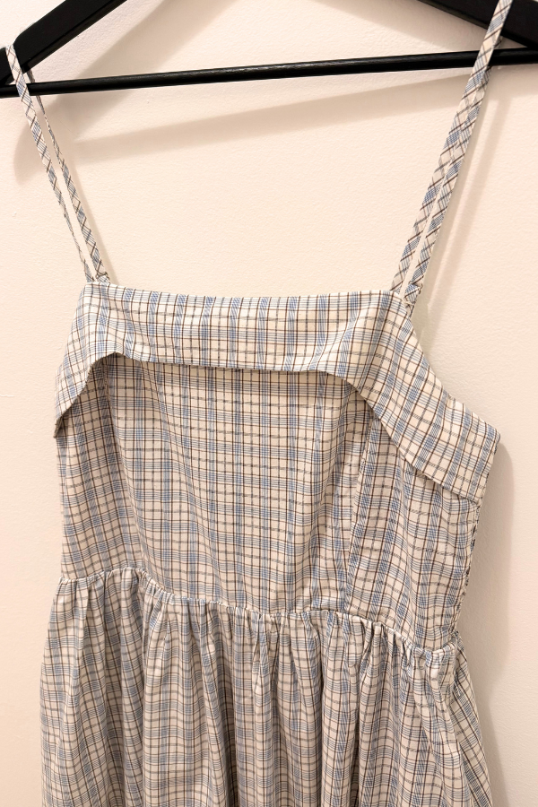 Laurelgrove Dress | Blue + Brown Plaid