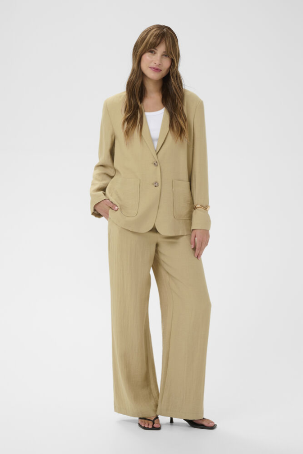 Heida Woven Linen Blazer