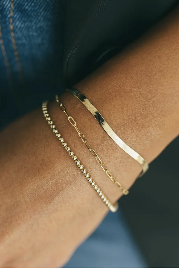 Herringbone Bracelet 4mm