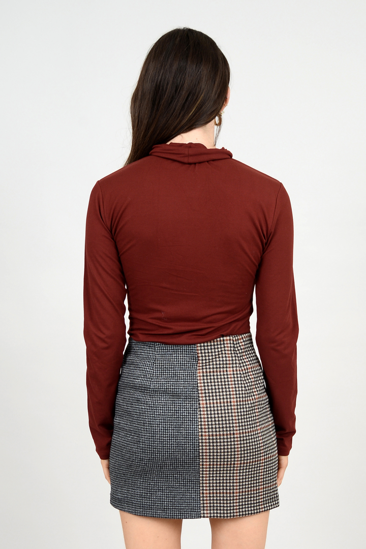 Sarah Super Soft Turtleneck | Chili