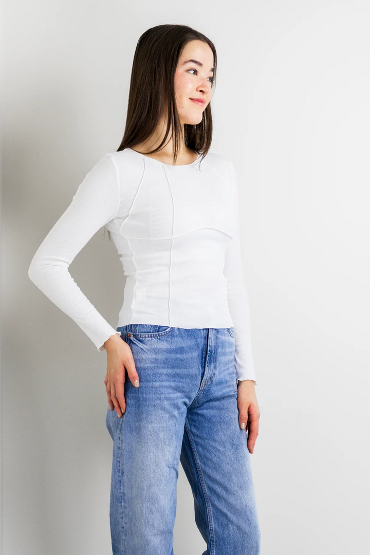 Mattie White Long Sleeve