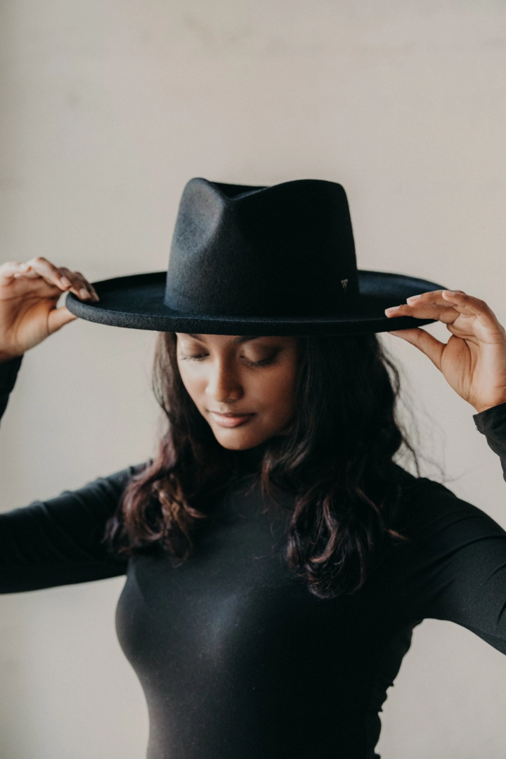 Stella | Pencil Brim Rancher | Noir