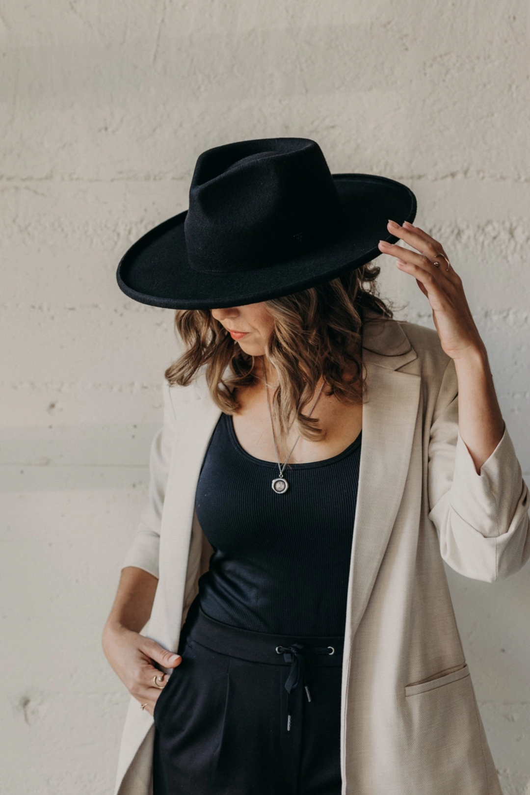 Stella | Pencil Brim Rancher | Noir