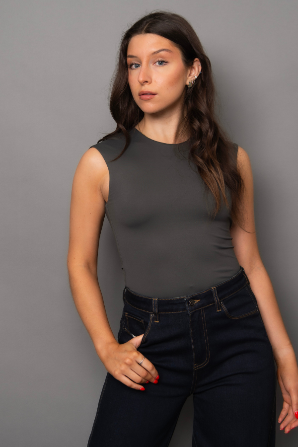 Roxi Tank Top | Dark Charcoal