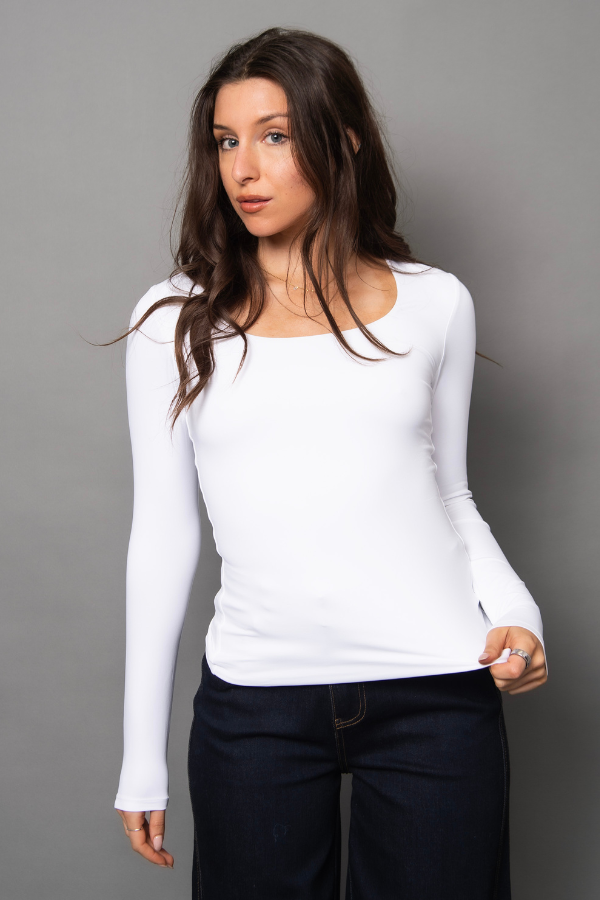 Mariana Long Sleeve | White